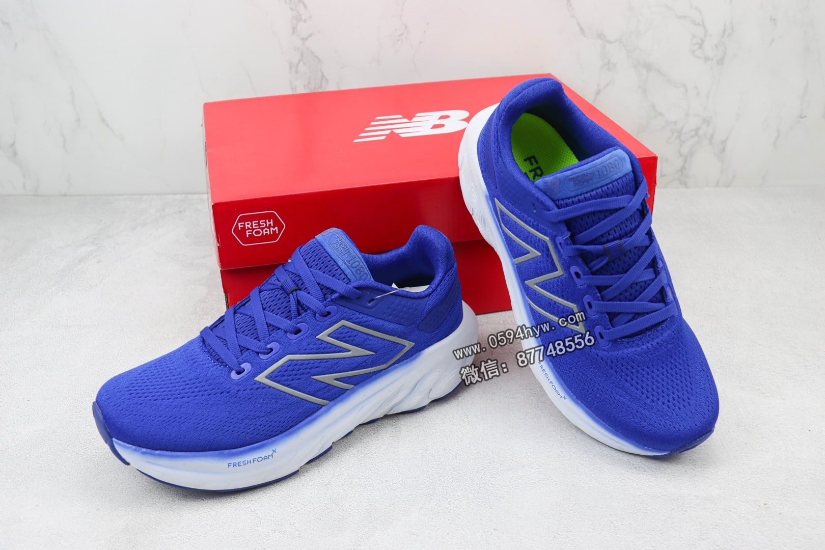 New Balance NB 1080 新百伦 联名 休闲低帮跑步鞋 蓝 货号：M1080B13