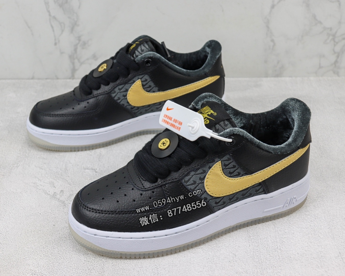 Nike Air Force 1 Low 空军一号低帮运动休闲板鞋 黑金 FN6977-010