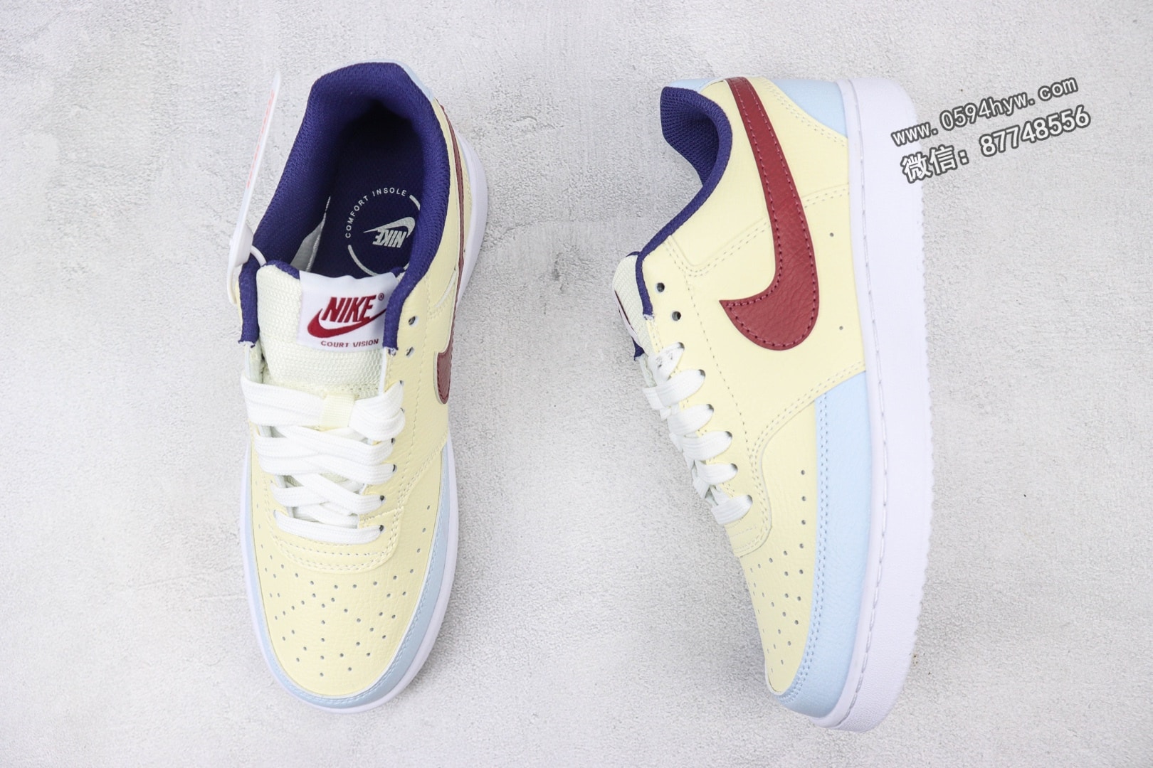 NIKE Court VISION LOW 休闲运动板鞋 百搭小板鞋 米黄 货号：FV8114-161