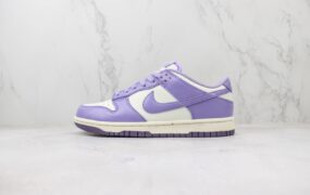 NIKE SB Dunk Low 低帮休闲板鞋 白紫 货号：FZ4349-100