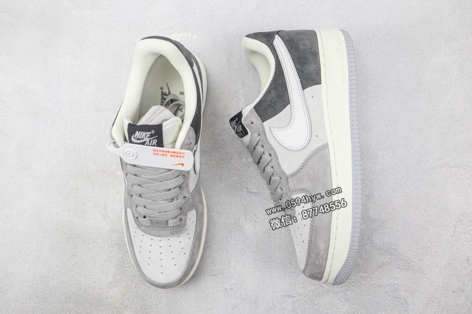 Nike Air Force 1 Low 07 白灰绿拼接色 货号：DW0831-896 编码：AEE1F