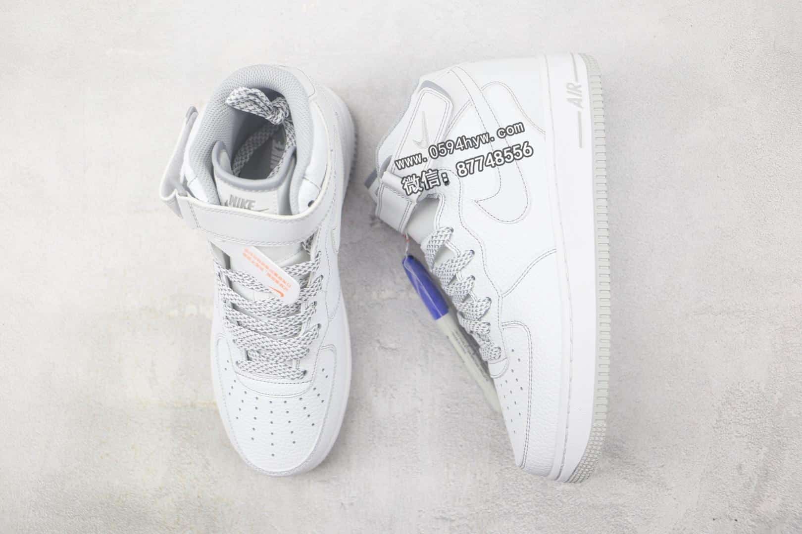 Air Force 1 ’07 Mid 白银 原楦头原纸板 空军版型 货号：MK0619-211