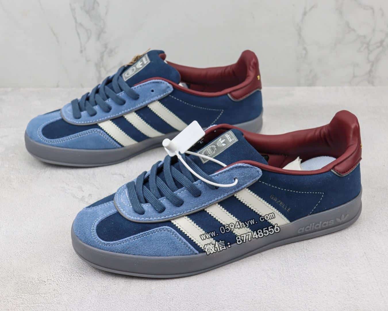 阿迪达斯, 阿迪, 板鞋, 三叶草, Gazelle, adidas Gazelle, Adidas - Adidas Gazelle Indoor 三叶草瞪羚羊系列 经典板鞋 藏青蓝 货号：ID1008