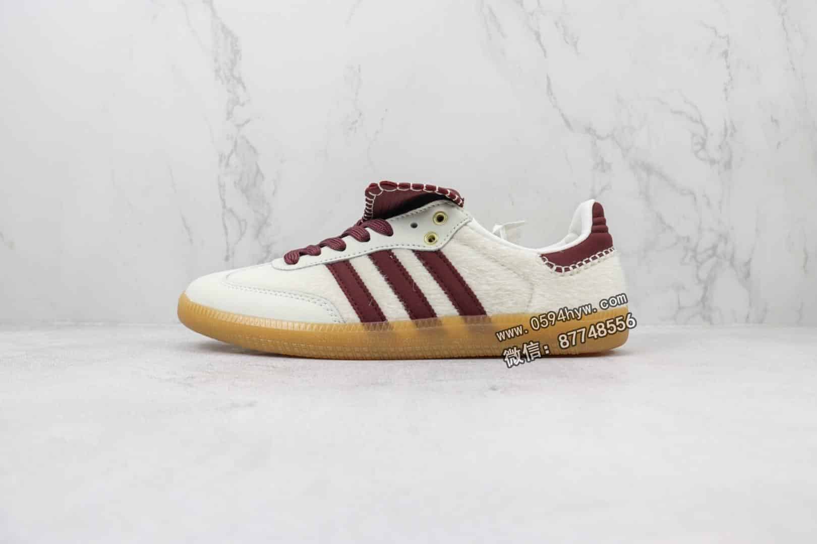 阿迪, 联名, 板鞋, 三叶草, SAMBA, Originals, Original, Adidas - Adidasidas Originals Samba 马毛 阿迪三叶草桑巴系列经典板鞋 系列 联名 马毛 阿迪三叶草桑巴 颜色 白棕 货号 IE0586