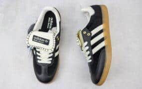 WALES BONNER x Adidas Originals Samba 桑巴系列板鞋 黑白 货号：IE0580