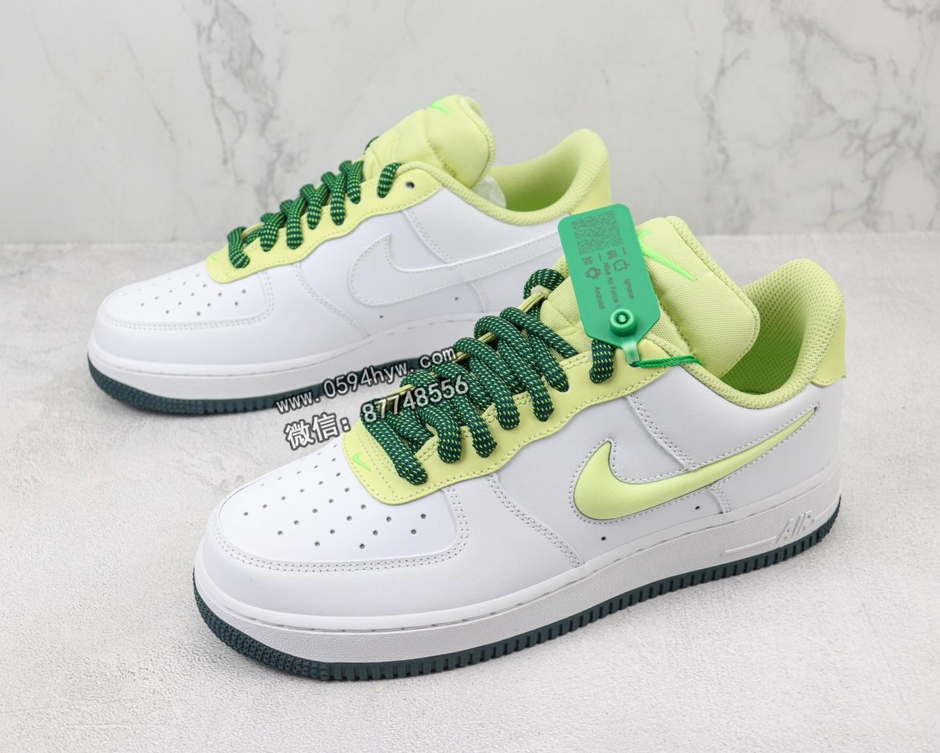 运动鞋, 空军一号, 板鞋, 休闲板鞋, Nike Air Force 1 Low, Nike Air Force 1, Nike Air, Air Force 1 Low, Air Force 1 - Nike Air Force 1 Low 空军一号低帮运动休闲板鞋 白绿货号：FB7402-100 编码：AWI1F