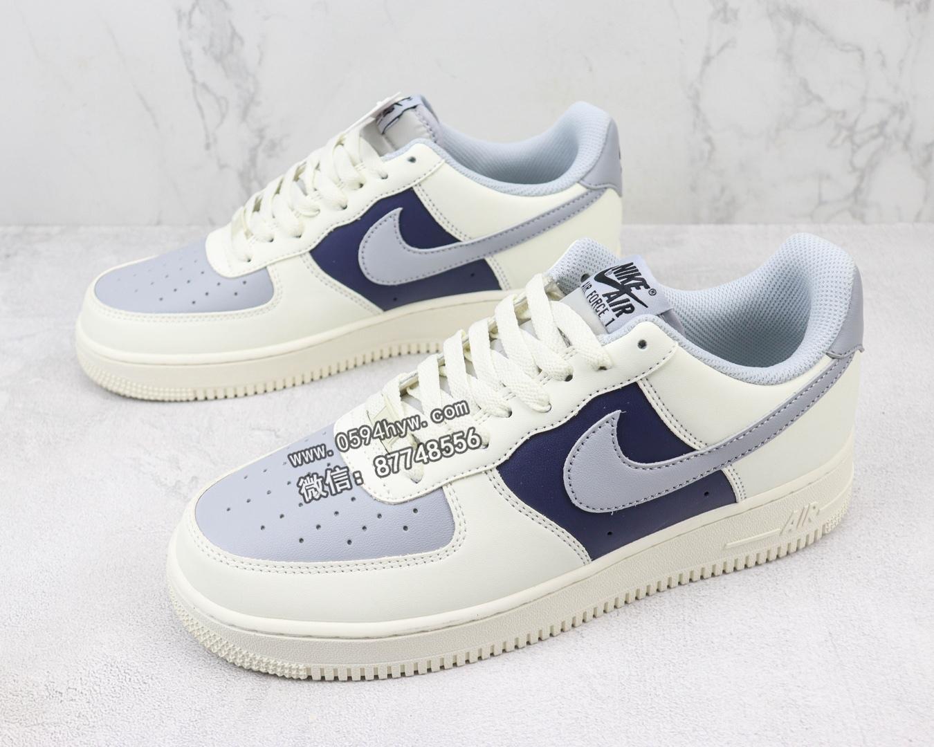 空军一号, 板鞋, 休闲板鞋, Nike Air Force 1 Low, Nike Air Force 1, Nike Air, Air Force 1 Low, Air Force 1 - Nike Air Force 1 Low "By You" 空军一号低帮运动休闲板鞋 空军 白灰蓝 编码：AWI1F