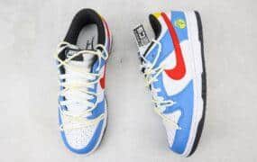 CS DU Nike 定制绑带 解构 哆啦A梦 白蓝红 小叮当 货号：DD1503-101Nike SB DuNike Low 全网独家正确版本无原鞋不开发 始终坚持对品质、细节 完美复刻货号：DD1503-101 编码：DWI1K