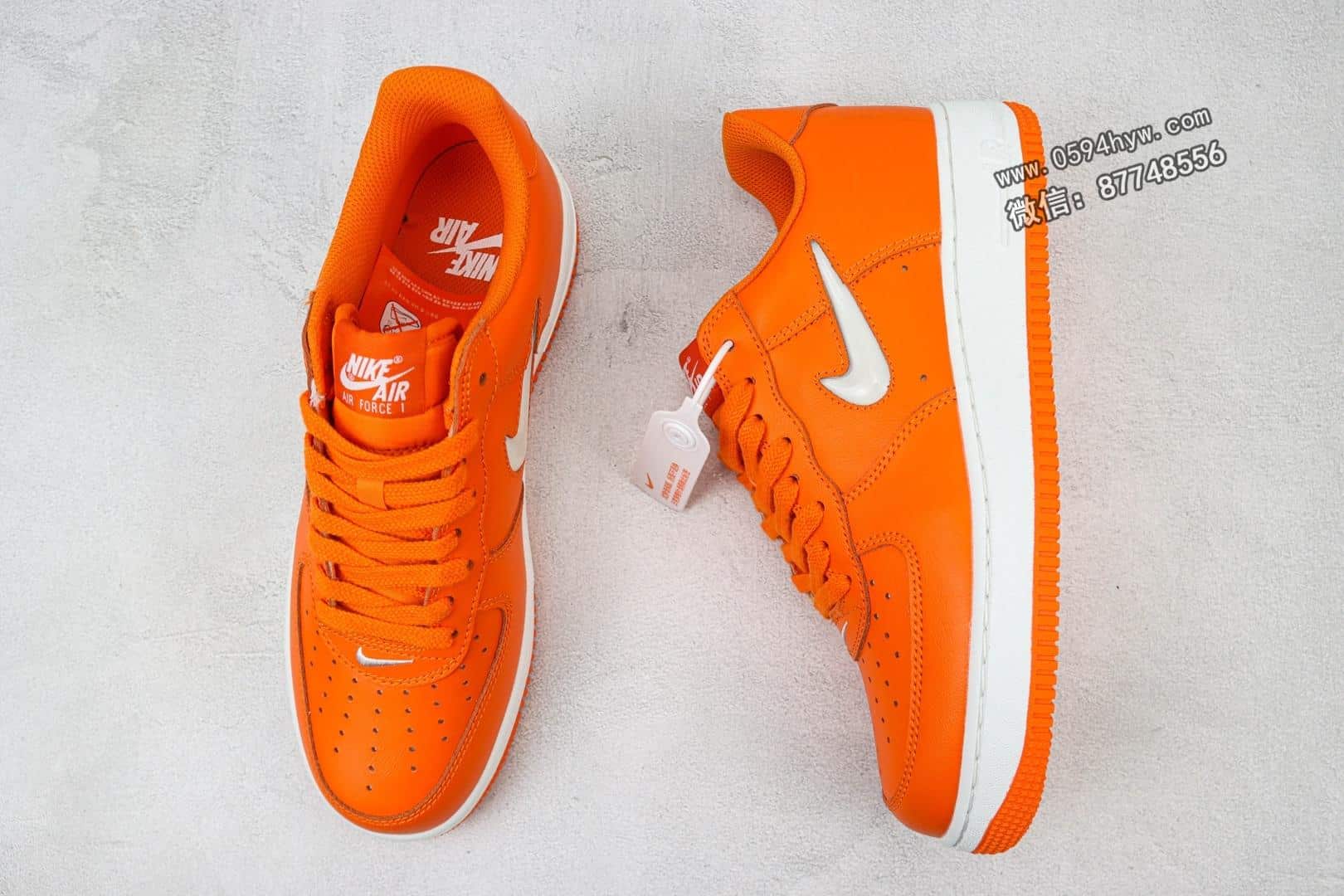 空军 小勾 橙色 Nike Air Force 1 Low 空军一号低帮运动休闲板鞋#原楦头原纸板 打造纯正空军版型 #专注外贸渠道 全掌内置蜂窝气垫  #原盒配件 原厂中底钢印、拉帮完美货号：FJ1044-800  编码：AWR1F
🌵Size：36 36.5 37.5 38 38.5 39 40 40.5 41 42 42.5 43 44 44.5 45