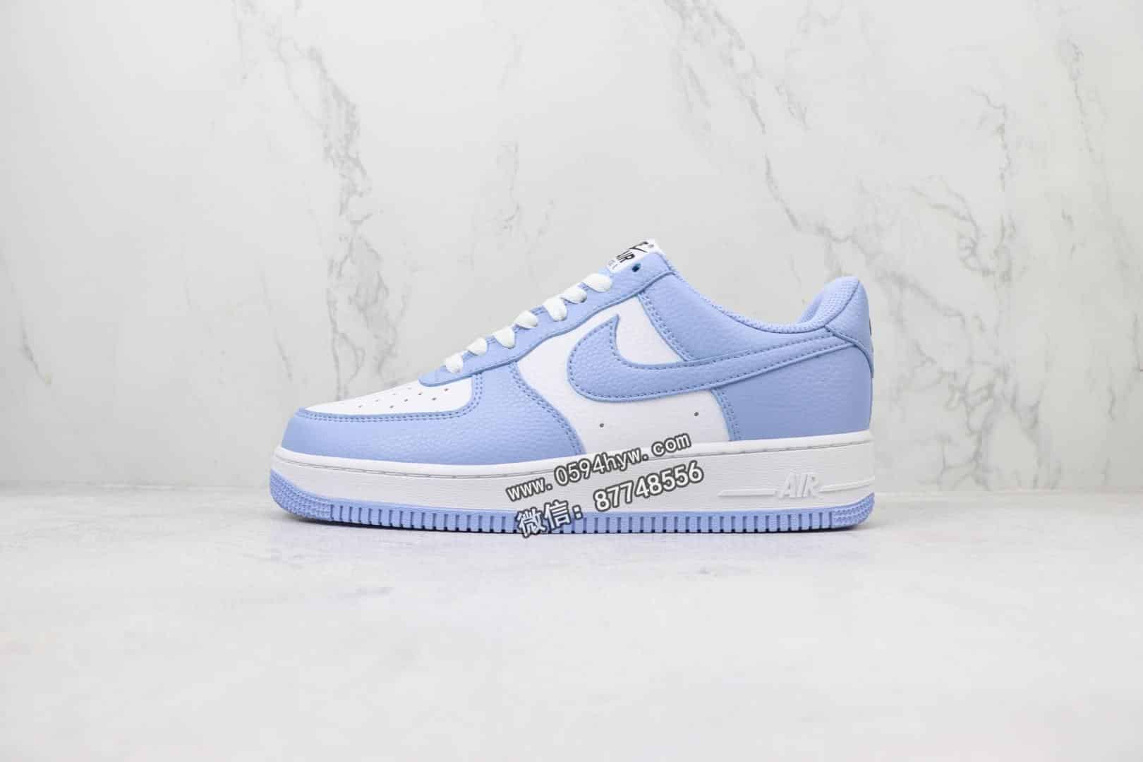 空军一号, 板鞋, Nike Air Force 1 Low, Nike Air Force 1, Nike Air, NIKE, Air Force 1 Low, Air Force 1 - Nike Air Force 1 Low "By You" 定制配色 空军一号低帮运动休闲板鞋 白蓝 鞋子货号：CW2288-111 编码：AWR1F