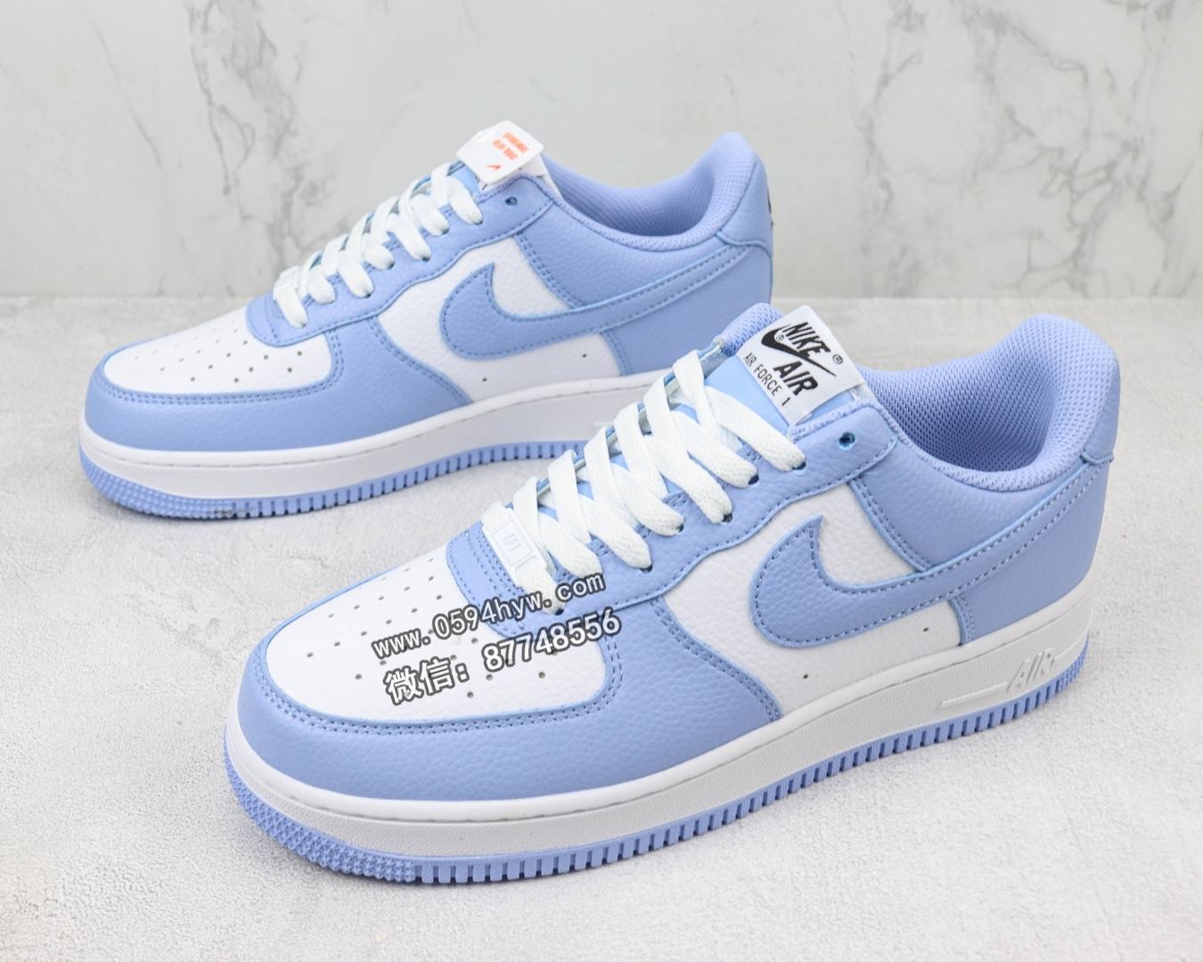 空军一号, 板鞋, Nike Air Force 1 Low, Nike Air Force 1, Nike Air, NIKE, Air Force 1 Low, Air Force 1 - Nike Air Force 1 Low "By You" 定制配色 空军一号低帮运动休闲板鞋 白蓝 鞋子货号：CW2288-111 编码：AWR1F