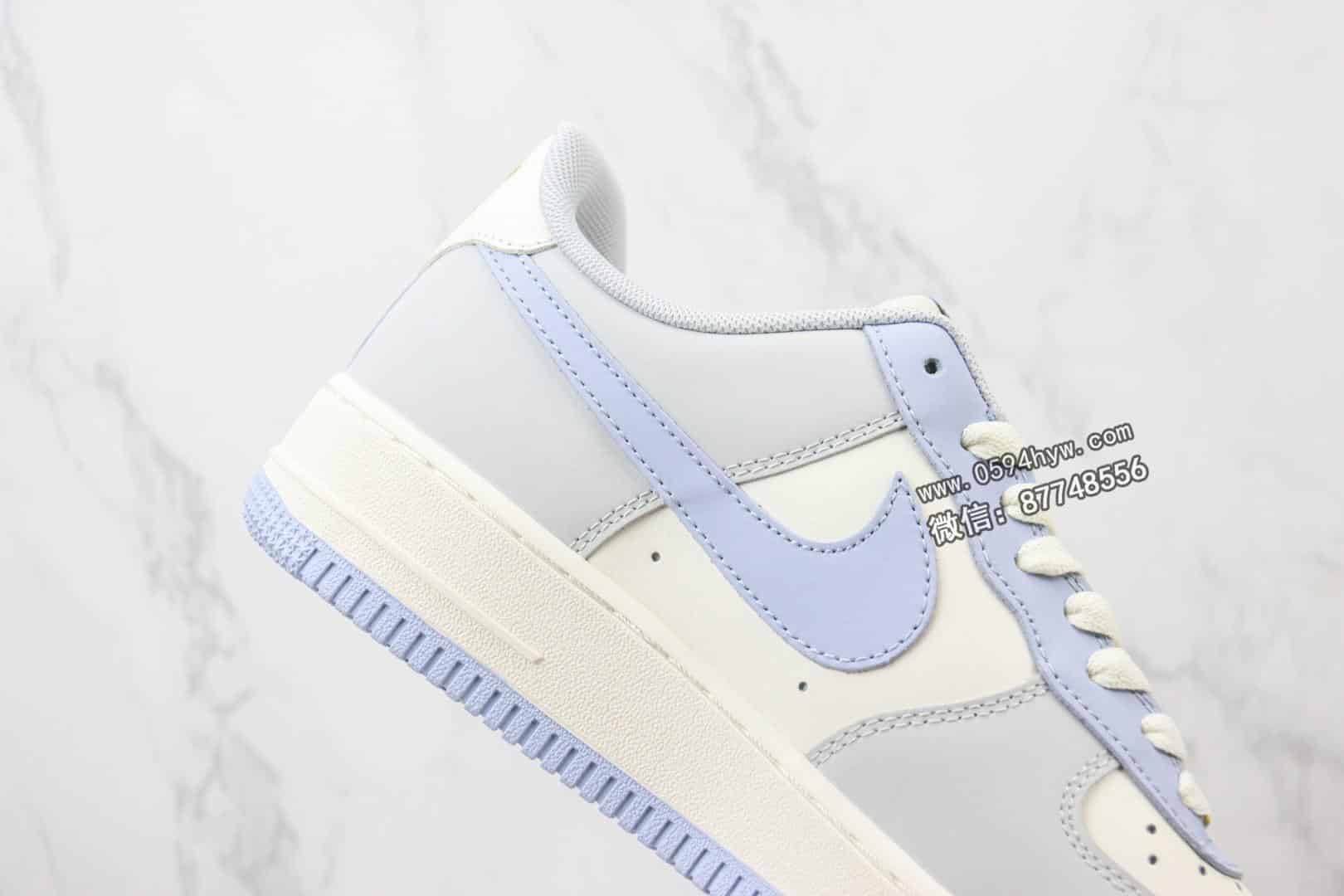 板鞋, 休闲板鞋, Nike Air, NIKE, FORCE 1, Air Force 1, AI - 品牌：Nike
系列：Air Force 1
鞋子类型：低帮运动休闲板鞋
颜色：灰白紫
货号：DB3301-117