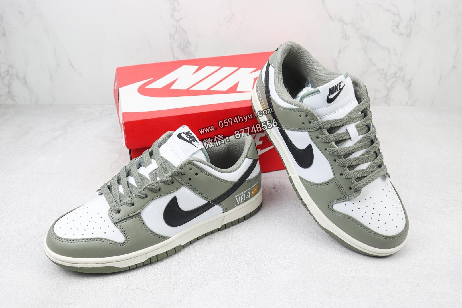 板鞋, 扣篮系列, Zoom Air, Zoom, Nike SB, NIKE, FZ4624-001 - DUNike SB DuNike Low 扣篮系列低帮休闲运动滑板板鞋 橄榄绿 黑白绿 货号：FZ4624-001