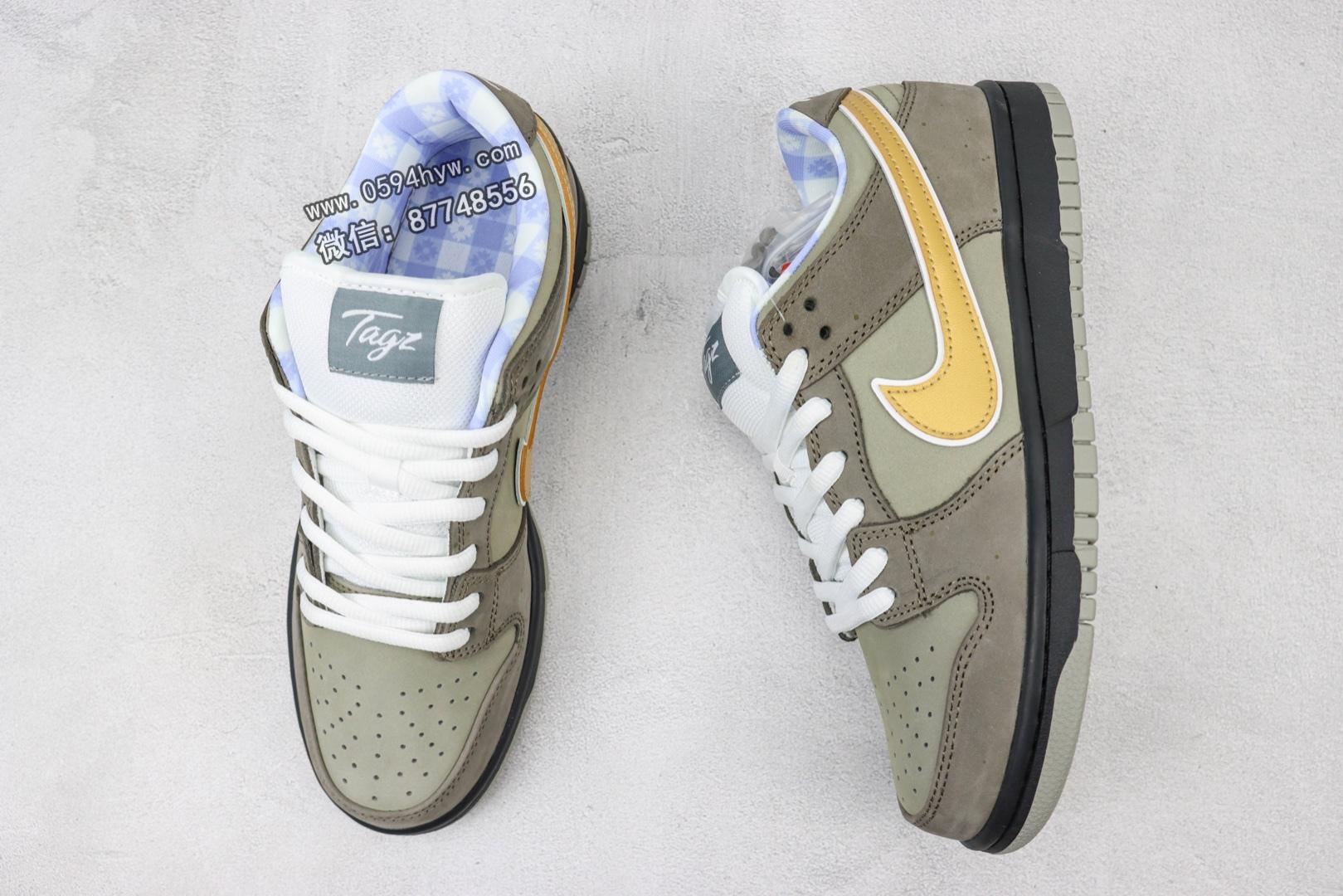 DUNike 龙虾盛宴 灰龙虾联名 Nike SB DuNike Low x Concepts ” Grey Lobster” 低帮休闲板鞋