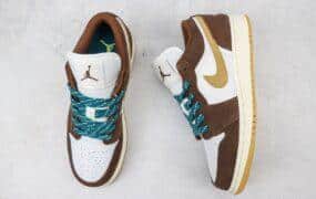 Nike Air Jordan 1 Low 低帮棕白 货号：FB2216-200