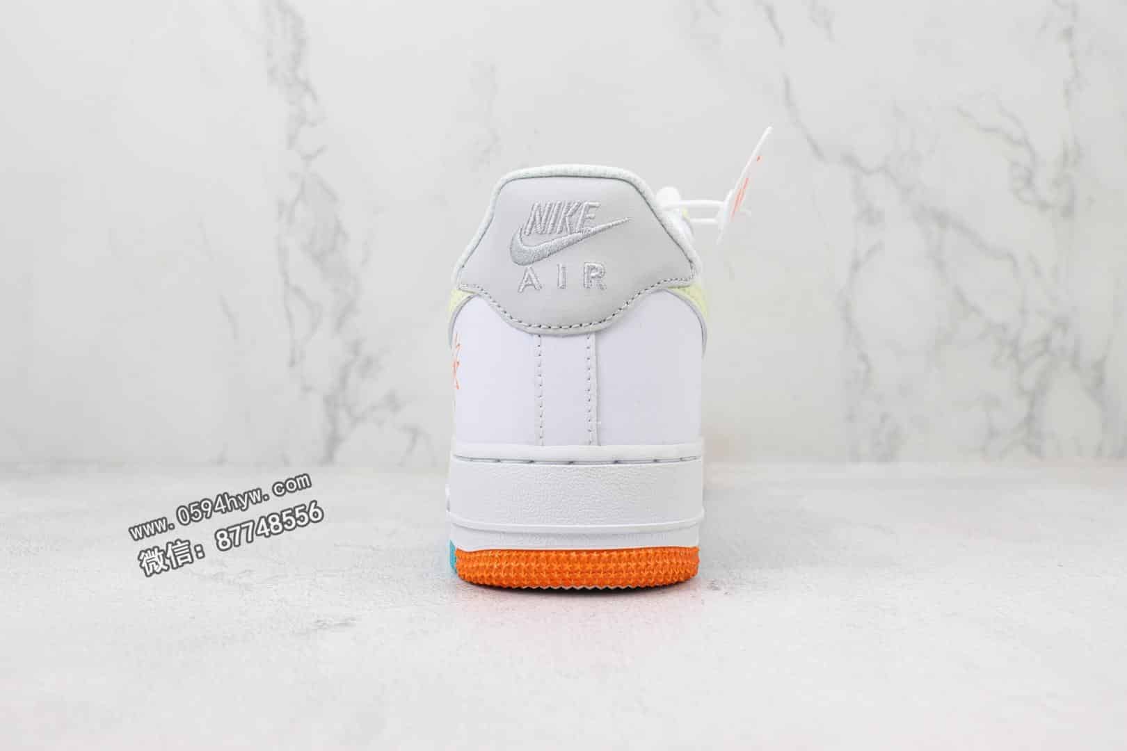 空军一号, 板鞋, Nike Air Force 1 Low, Nike Air Force 1, Nike Air, NIKE, Air Force 1 Low, Air Force 1 - 空军 白灰蓝 英文印花 Nike Air Force 1 Low 空军一号低帮运动休闲板鞋