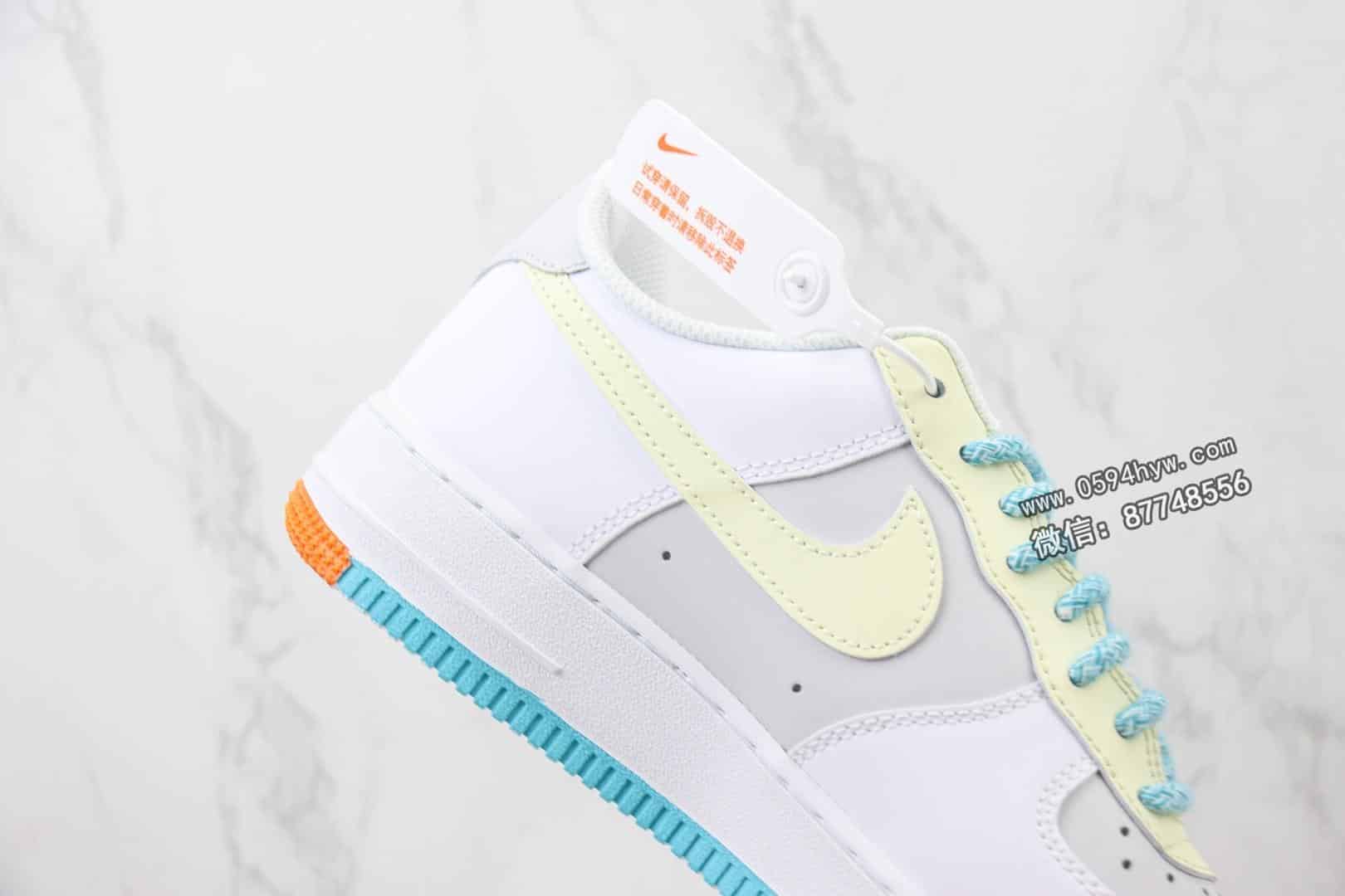 空军一号, 板鞋, Nike Air Force 1 Low, Nike Air Force 1, Nike Air, NIKE, Air Force 1 Low, Air Force 1 - 空军 白灰蓝 英文印花 Nike Air Force 1 Low 空军一号低帮运动休闲板鞋