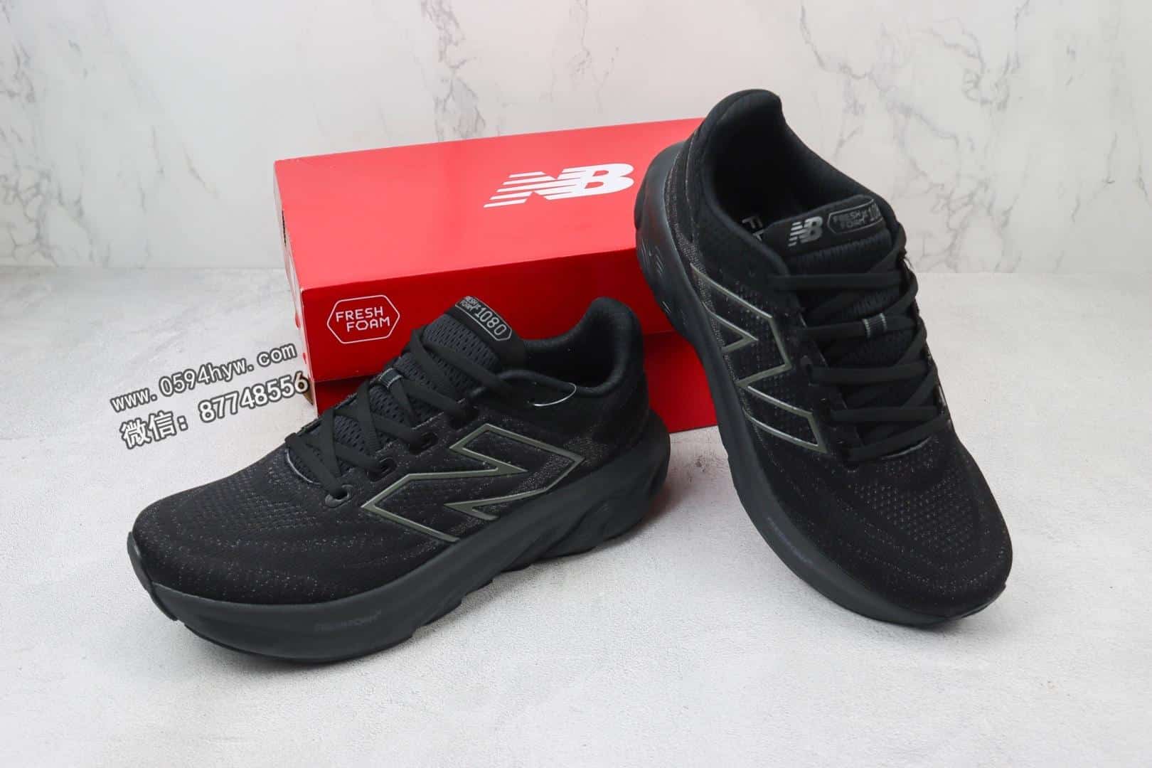 跑步鞋, 联名, 新百伦, New Balance, NB - New Balance NB 1080 新百伦 联名 休闲低帮跑步鞋 黑灰 M1080T13 货号：NWR1B