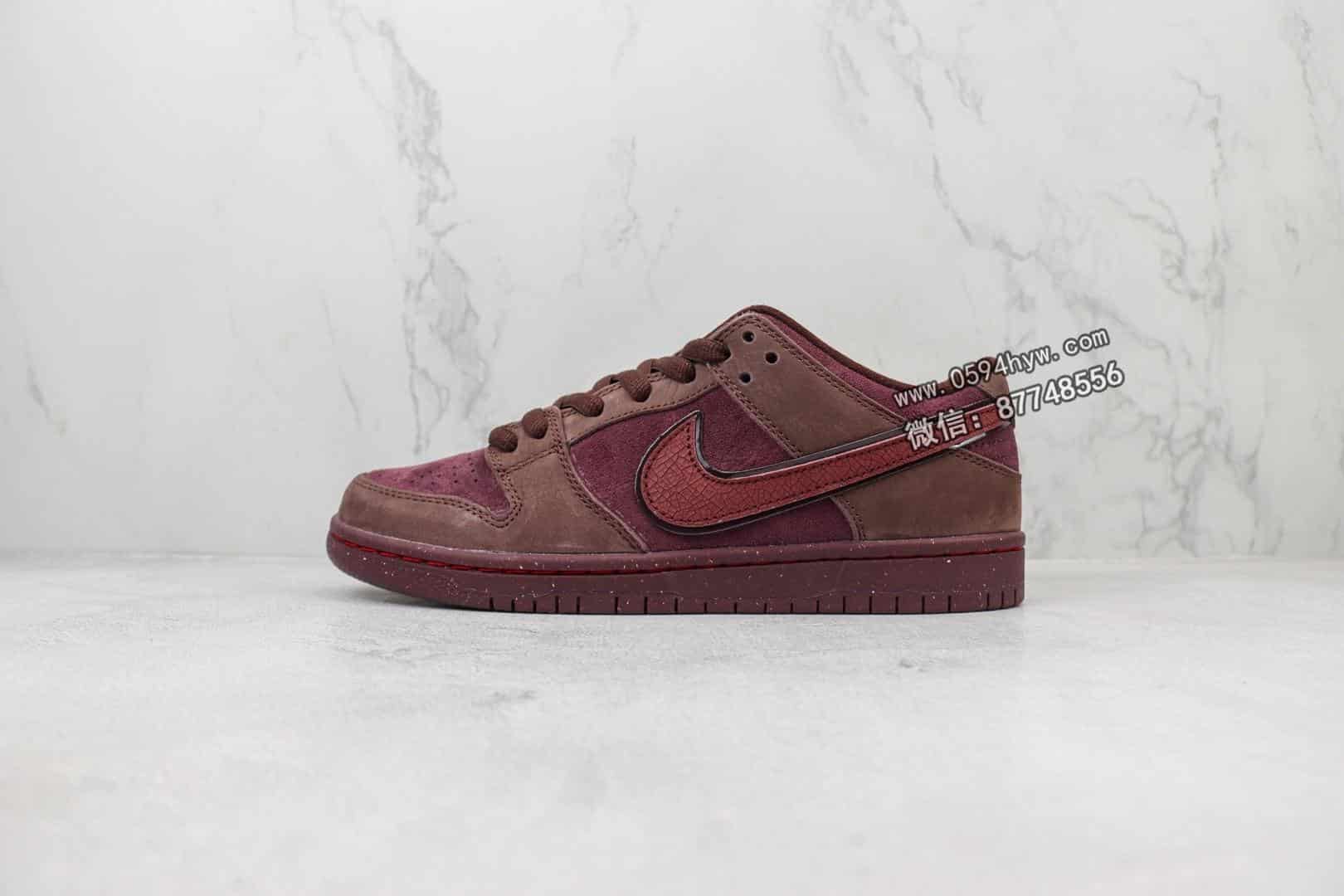 板鞋, 休闲板鞋, Valentine's Day, SB Dunk Low, Premium, NIKE - 品牌：Nike
系列：SB DuNike Low Premium "Valentine's Day"
鞋子类型：SB低帮休闲板鞋
颜色：暗酒红色
货号：FN0619-600