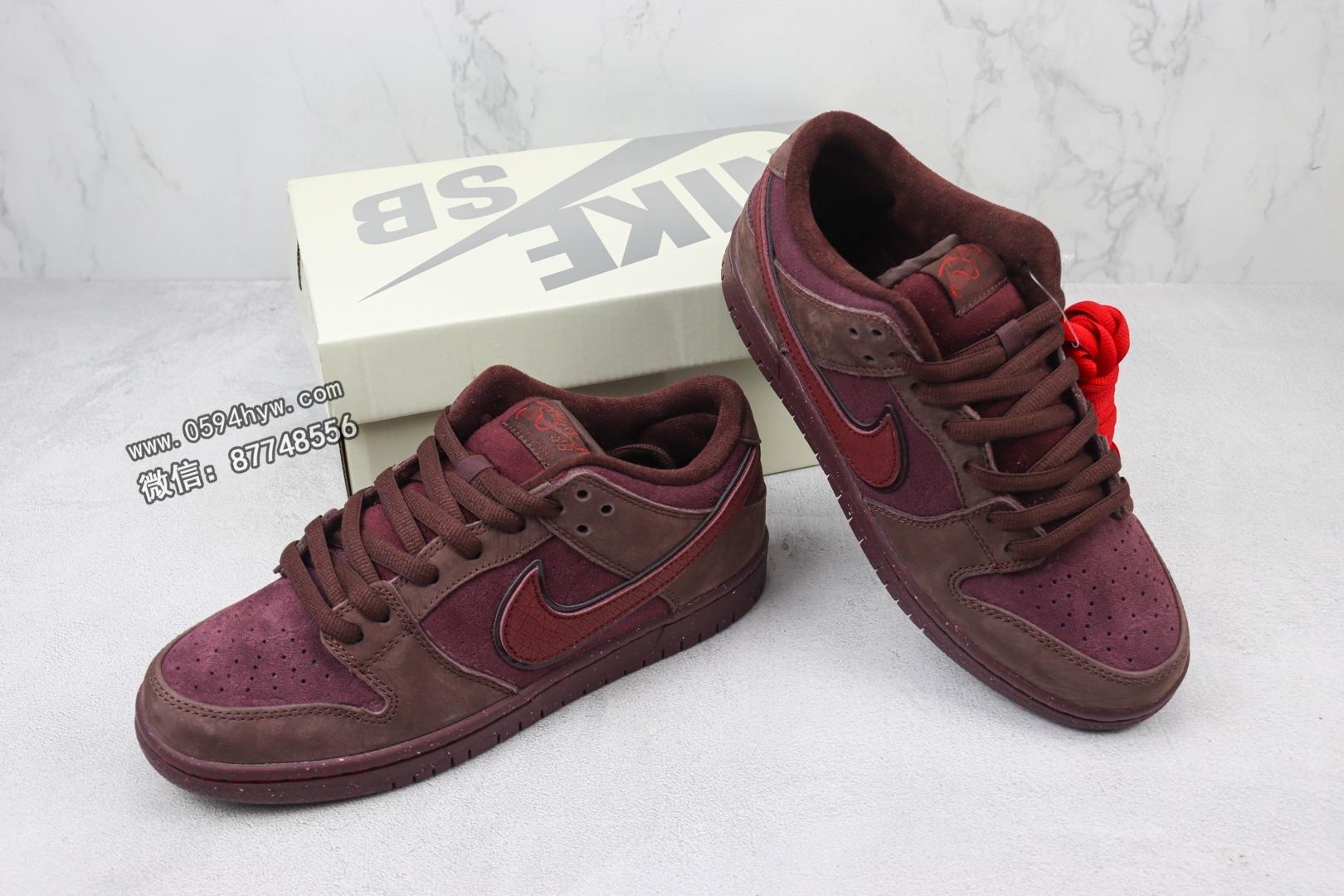 板鞋, 休闲板鞋, Valentine's Day, SB Dunk Low, Premium, NIKE - 品牌：Nike
系列：SB DuNike Low Premium "Valentine's Day"
鞋子类型：SB低帮休闲板鞋
颜色：暗酒红色
货号：FN0619-600