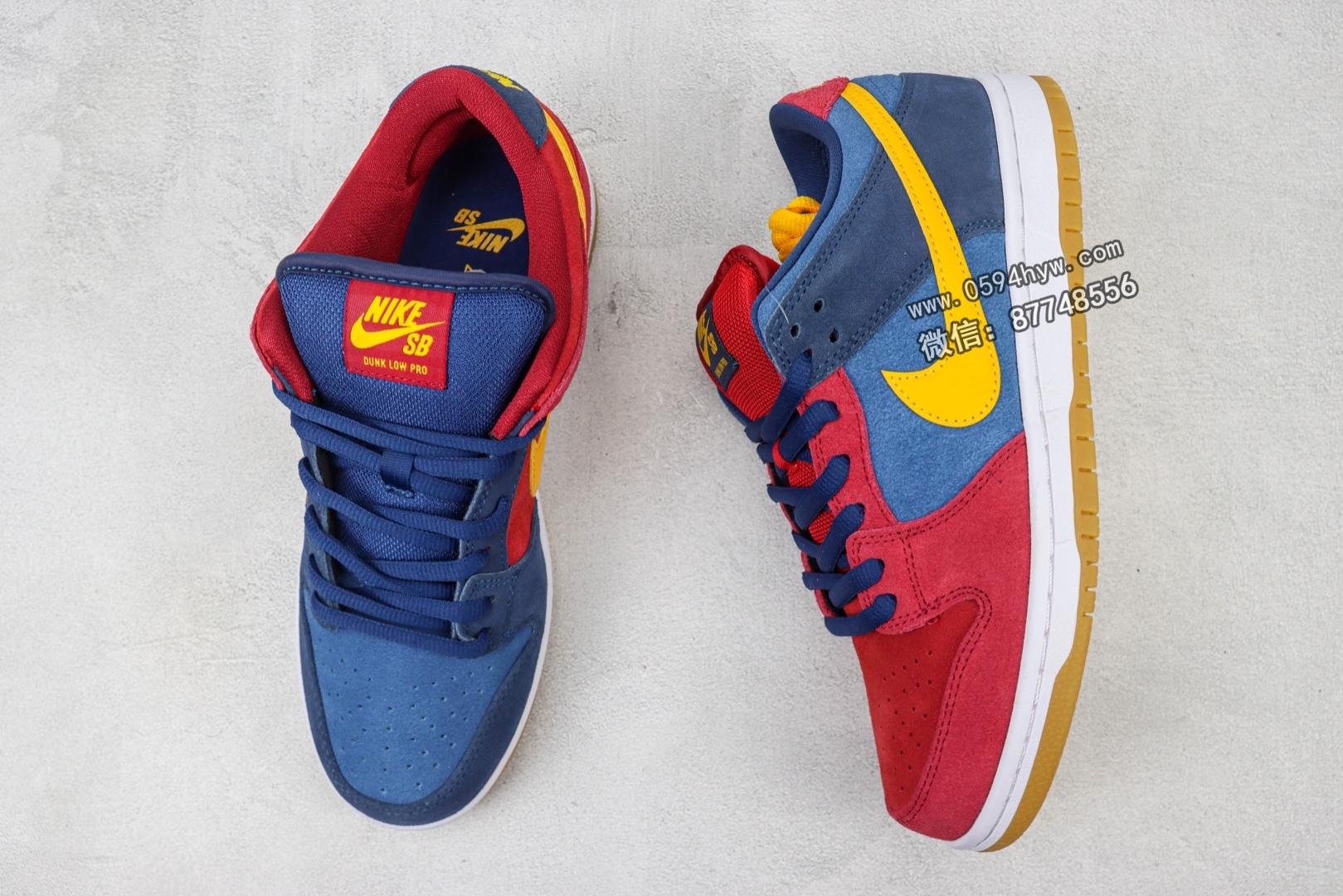 DUNike DJ0606-400巴塞罗那 红蓝 Nike SB DuNike Low “Barcelona”  低帮休闲板鞋