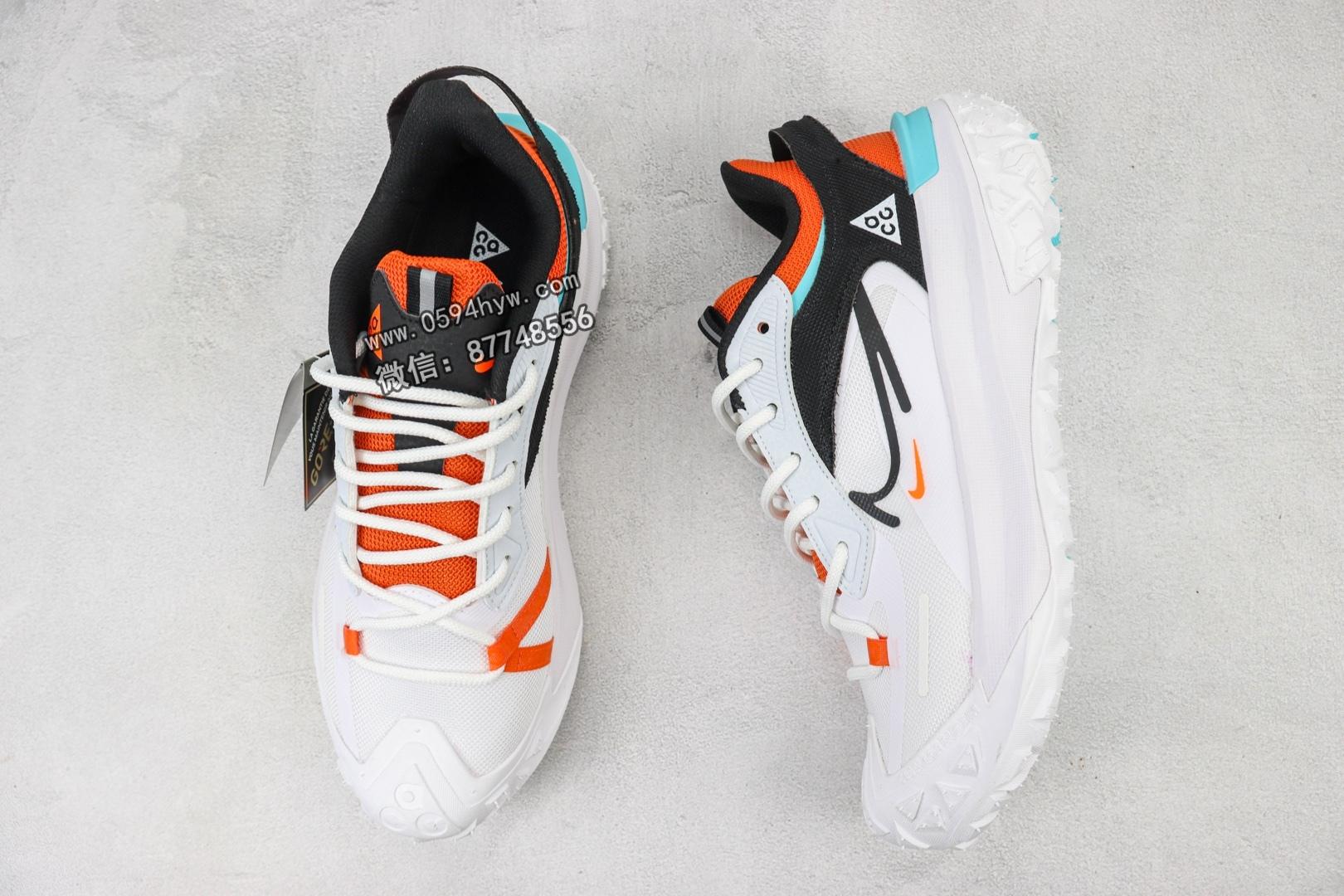 Nike ACG MOUNTAIN FLY 2 LOW户外登山系列 低帮休闲运动徒步鞋 白黑橙色 货号：DV7904-012 编码：AEE1G