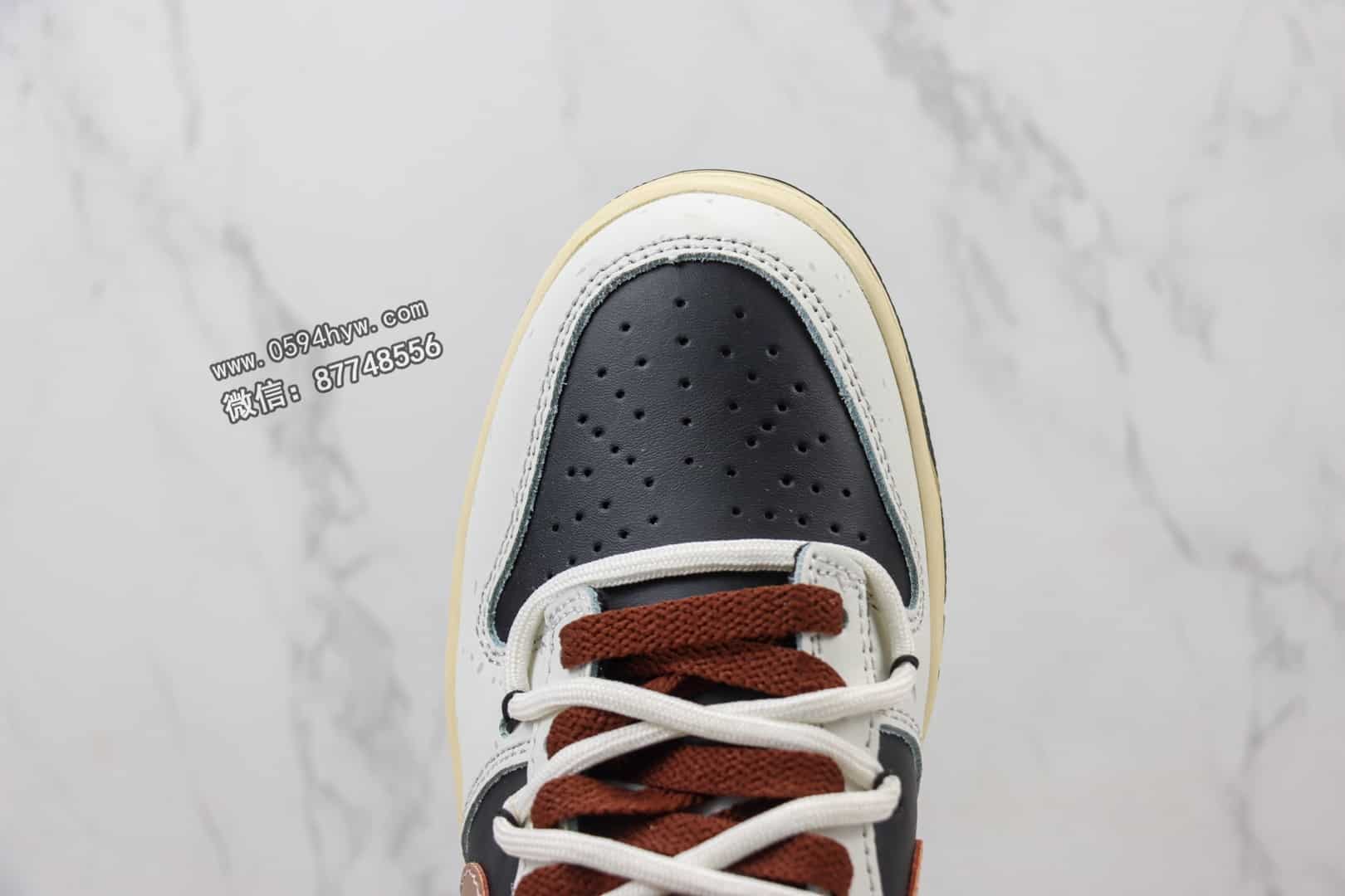 解构, 板鞋, 休闲板鞋, Zoom Air, Zoom, Nike SB, NIKE, DD1391 - DuNike SB LOW 复古抽绳解构风低帮休闲板鞋 白黑棕 货号：DD1391 100-119