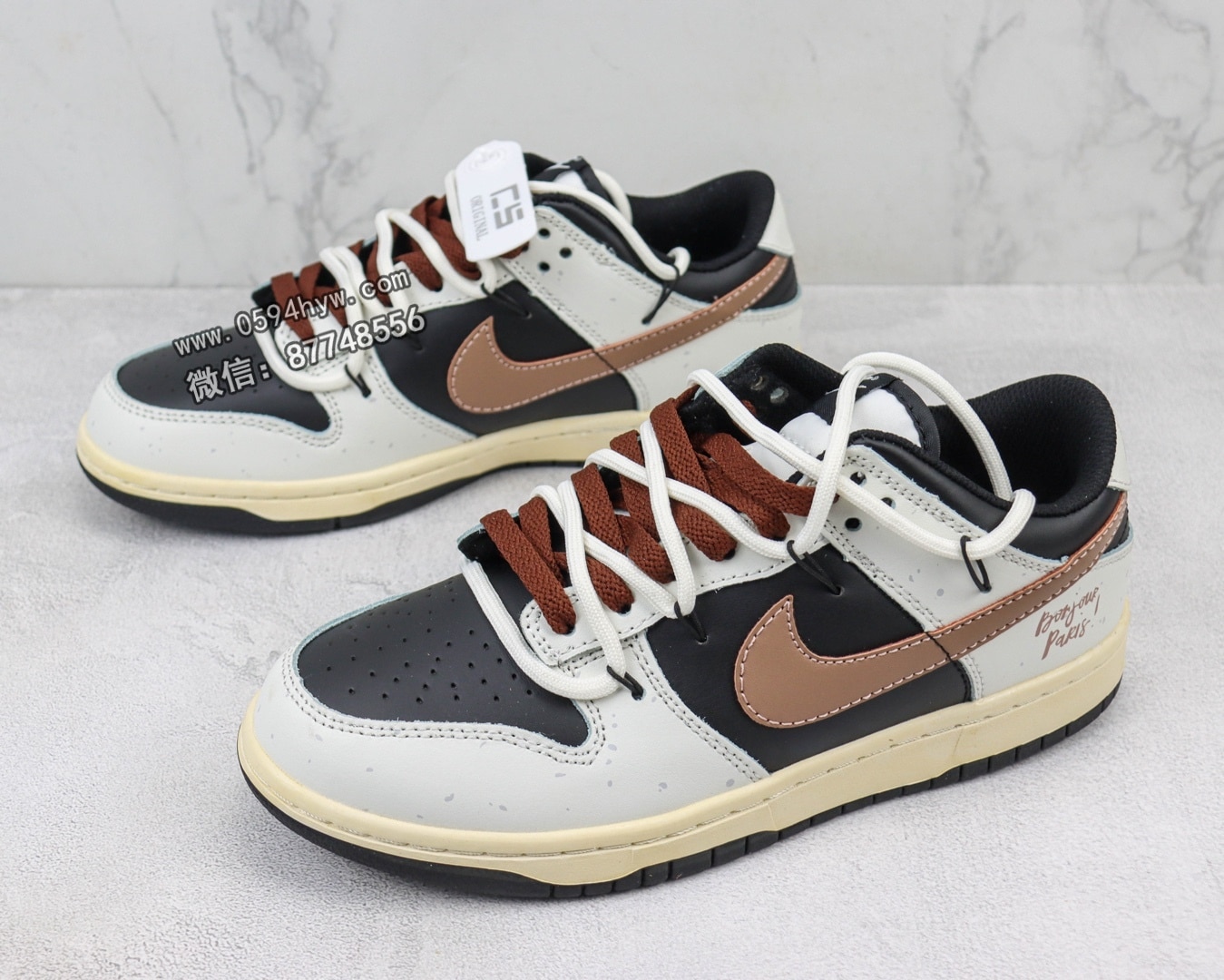 解构, 板鞋, 休闲板鞋, Zoom Air, Zoom, Nike SB, NIKE, DD1391 - DuNike SB LOW 复古抽绳解构风低帮休闲板鞋 白黑棕 货号：DD1391 100-119