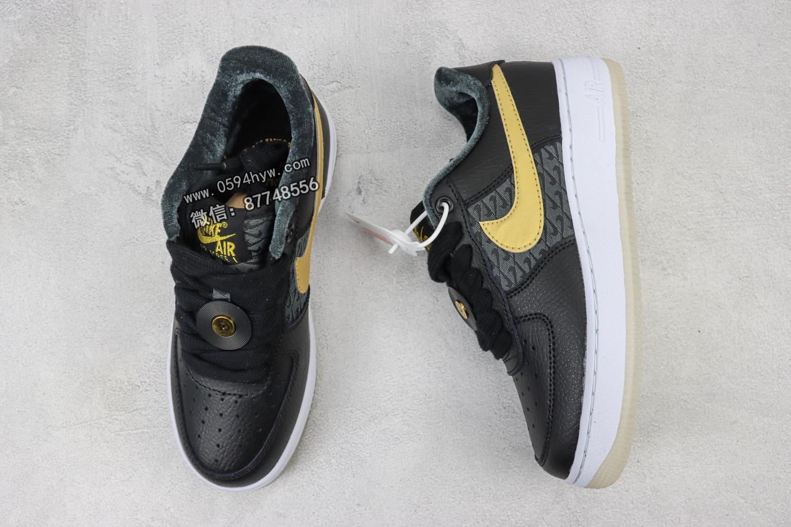 Nike Air Force 1 Low 空军一号低帮运动休闲板鞋 黑金 FN6977-010