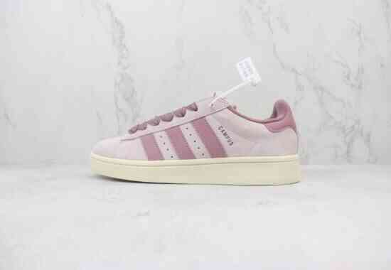 Adidas Originals Campus 00S 休闲防滑耐磨低帮板鞋 粉色 货号：ID6139