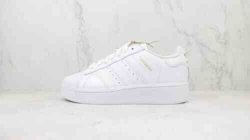 Adidas Originals Superstar XLG 金标 白 货号：ID4655