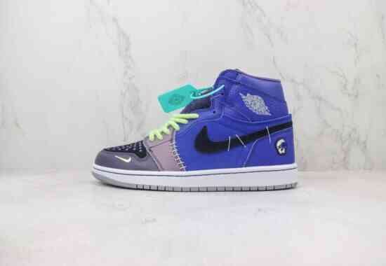 Air Jordan AJ1 Mid 巫毒娃娃 高帮篮球鞋 蓝色 货号：DZ5485-420