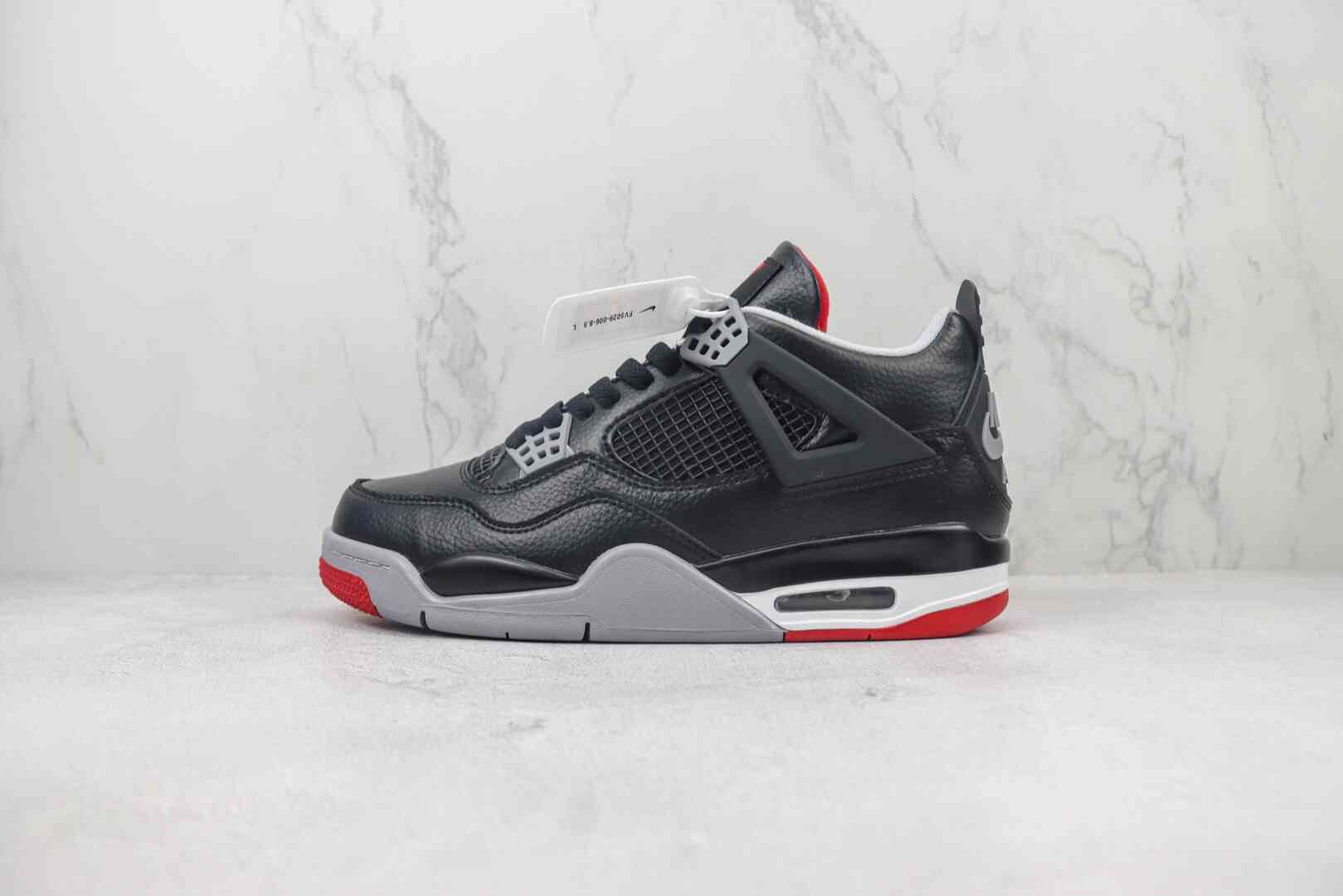 Air Jordan AJ4 Retro SP 黑红 鞋面 原厂材料TPU超Q弹网格材质 货号: FV5029-006