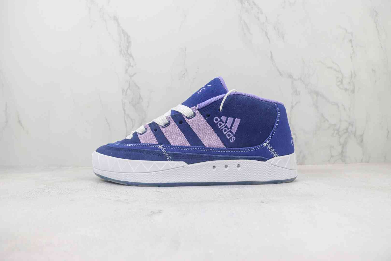 Crude x Adidas Originals Adidasimatic Mid 面包鞋 灰色 货号：IG8174