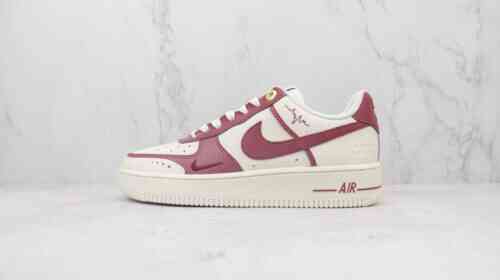 空军 低帮 双勾 酒红白 Air Force 1 Low DQ7582-103