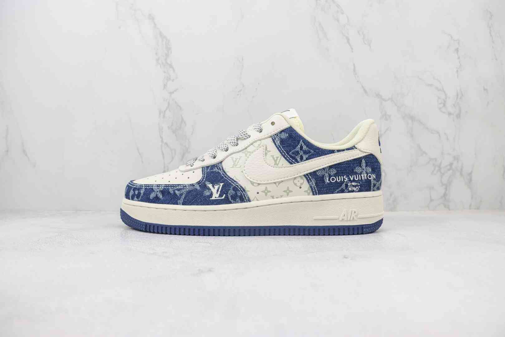 空军 LV x Air Force 1 Low 灰色 货号：DH7566-100