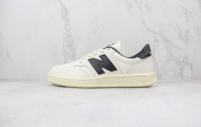 New Balance NB CT500 经典复古低帮休闲运动板鞋 白黑色 货号：CT500Adidas1