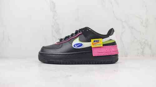 Nike Air Force 1 Low 07 ShAdidasow 黑粉马卡龙 货号：CU4743 001