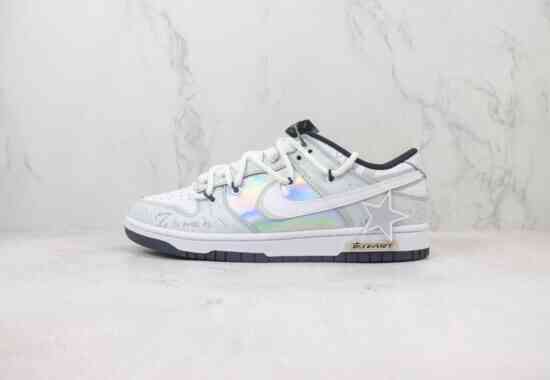 Nike SB Dunk Low 绑带解构 星星 灰炫彩 DD1391-100