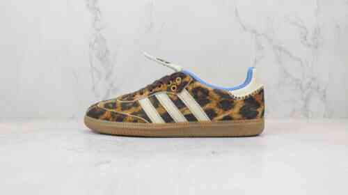 notitle x Adidasidas originals Samba 长舌 豹纹马毛 德训鞋 防滑耐磨 低帮板鞋 IE0578