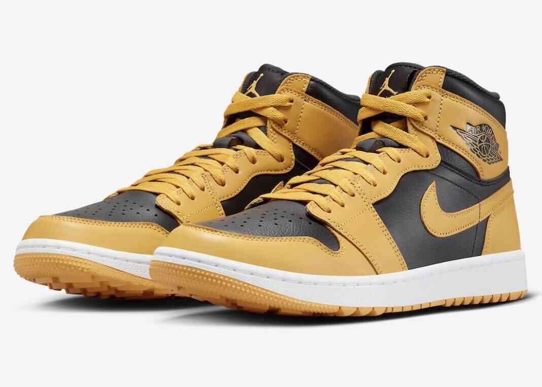 2024年1月发布的Air Jordan 1 High Golf “Pollen”