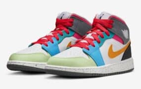 2024年2月发售Air Jordan 1 Mid GS “多色”