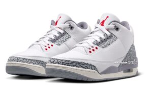 2024年8月发布的Air Jordan 3 “水泥灰”