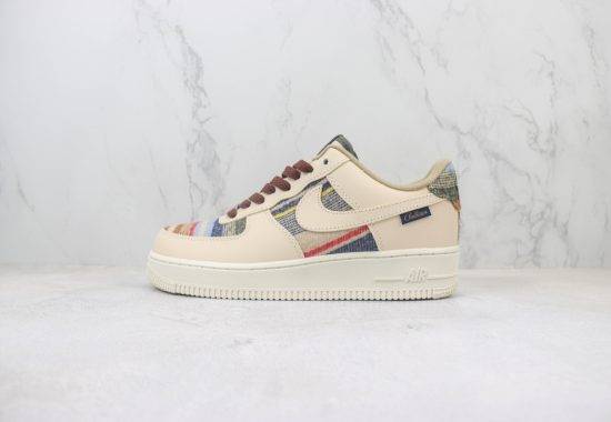 Air Force 1 Low 空军 低帮 条纹布 米灰彩 货号：CW1188-230