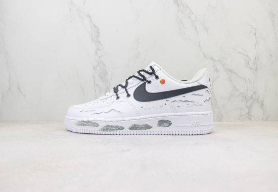 Air Force 1 Low 空军 低帮 绑带 解构 做旧 国风 山水画 DIY定制