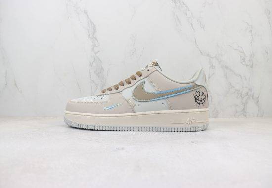 Air Force 1 Low 空军 低帮 鬼脸涂鸦 灰蓝 货号：XL2312-111