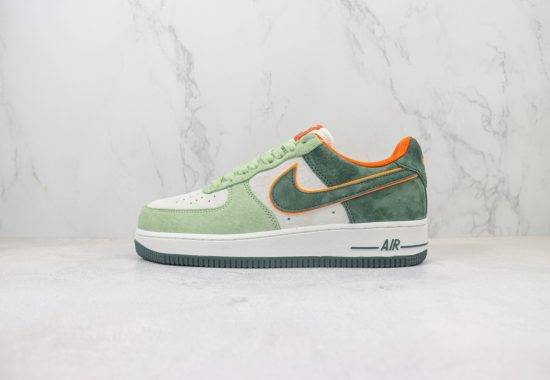 Air Force 1 Low 空军 低帮 麂皮 绿橙色 货号：LF8989 777