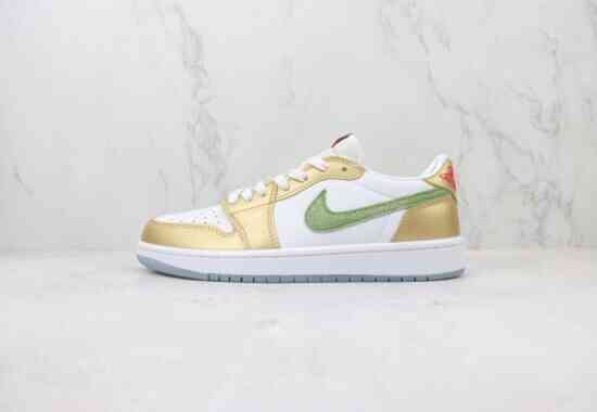 Air Jordan AJ1 Low 低帮系列 金龙 龙年限定 高帮篮球鞋 货号：FQ6593-100