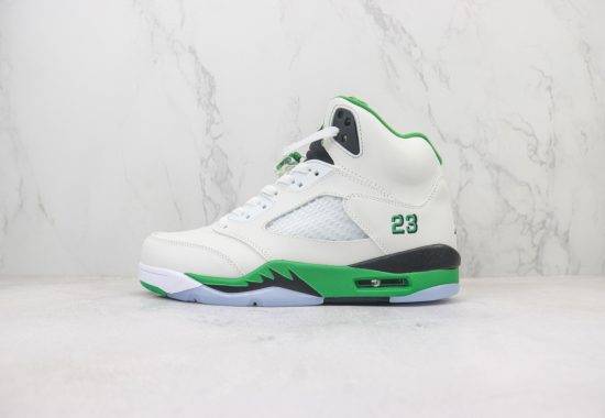 Air Jordan AJ5 WMNS “Lucky Green” 皮面 23 凯尔特人 白绿 DD9336-103