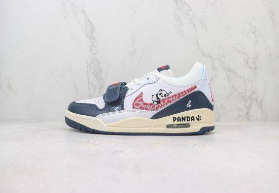 Air Jordan Legacy AJ 312 Low 魔术贴三合一板鞋 爆裂纹 熊猫 CD9054-146